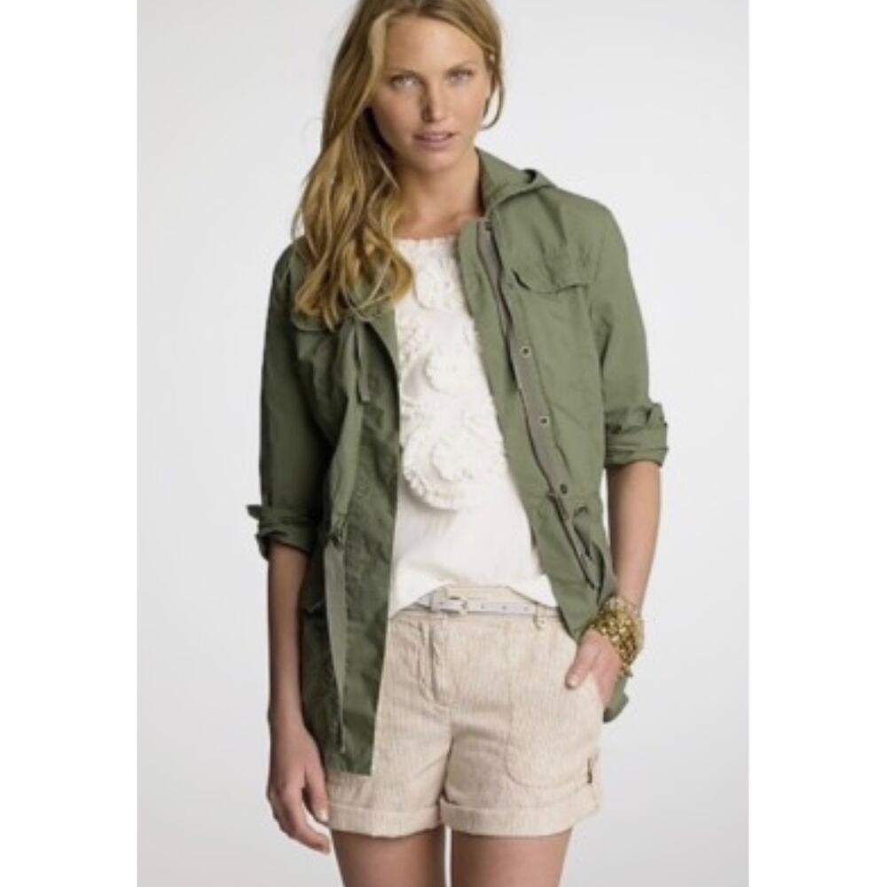 J. crew poplin cargo jacket size small